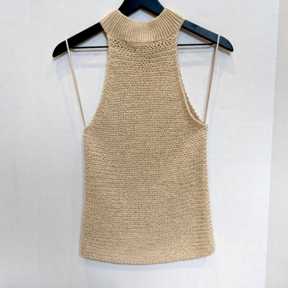 Zara Halter Knit Sleeveless Top